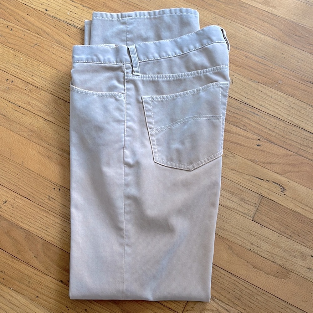 Armani Exchange Jeans beige velvety texture